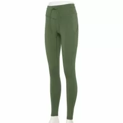 Women's Tek Gear® Ultrastretch Tie-Waist Leggings -Casual Wear Hub 5660738 Esta Olive