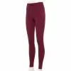 Women's Tek Gear® Ultrastretch Tie-Waist Leggings -Casual Wear Hub 5660738 Night Sangria