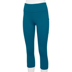Women's Tek Gear® Ultrastretch Pocket High-Waisted Capri Leggings -Casual Wear Hub 5660787 Blue Crayon