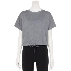 Women's Tek Gear® Stretch Fleece Cinched-Waist Top -Casual Wear Hub 5661373 Smokey Slate