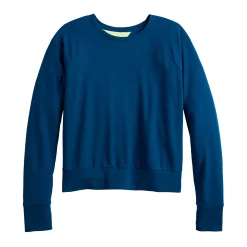 Women's Tek Gear® Keyhole Back Long-Sleeve Tee -Casual Wear Hub 5662107 ALT2