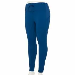 Plus Size Tek Gear® Ultrastretch Drawstring-Waist Leggings 10 Plus Size Tek Gear® Ultrastretch Drawstring-Waist Leggings -Casual Wear Hub 5662889 Blue Crayon