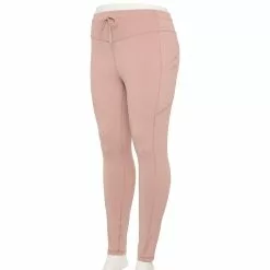 Plus Size Tek Gear® Ultrastretch Drawstring-Waist Leggings 9 Plus Size Tek Gear® Ultrastretch Drawstring-Waist Leggings -Casual Wear Hub 5662889 Martini Rose