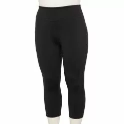 Plus Size Tek Gear® Ultrastretch Pocket High-Waisted Capri Leggings 14 Plus Size Tek Gear® Ultrastretch Pocket High-Waisted Capri Leggings -Casual Wear Hub 5663102 Black