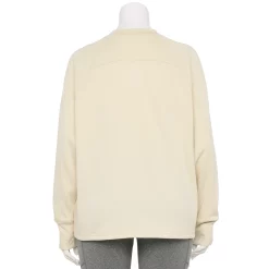 Plus Size Tek Gear® Stretch Fleece Mockneck Sweatshirt -Casual Wear Hub 5663518 ALT