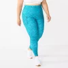 Plus Size Tek Gear® Ultrastretch Pocket Running Leggings -Casual Wear Hub 5664541 Teal Stripe