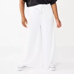 Plus Size Tek Gear® Palazzo Pants -Casual Wear Hub 5664810 White