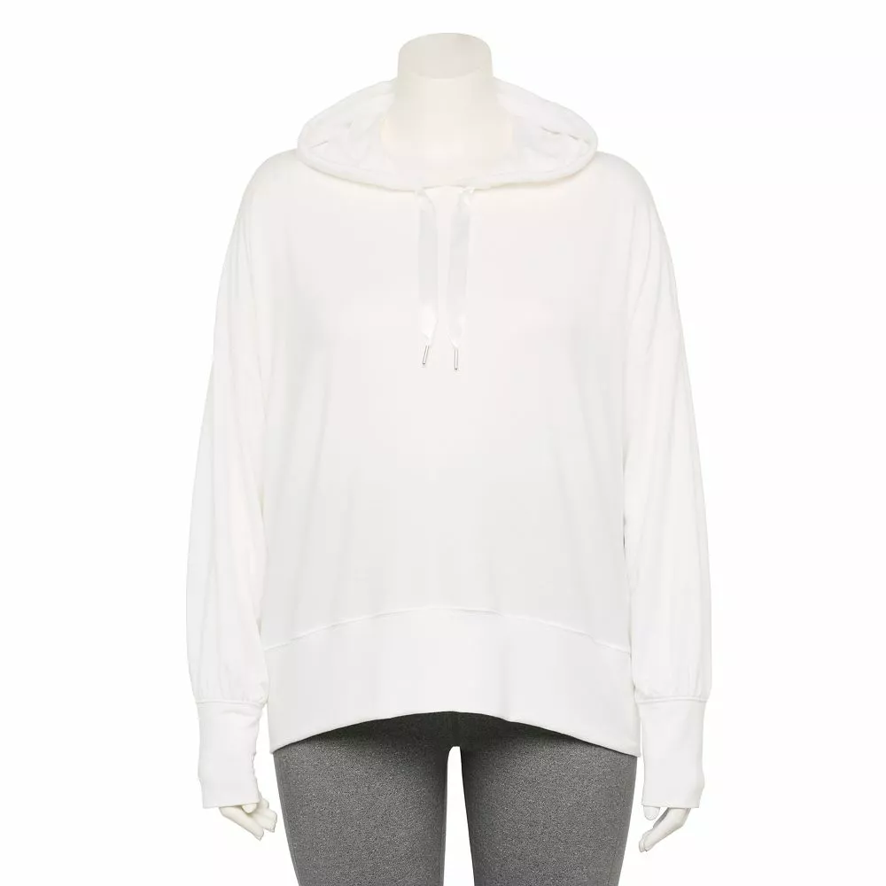 Plus Size Tek Gear® French-Terry Cropped Hoodie 3 Plus Size Tek Gear® French-Terry Cropped Hoodie - Image 3