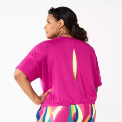 Plus Size Tek Gear® Keyhole-Back Crop Top -Casual Wear Hub 5667328 ALT