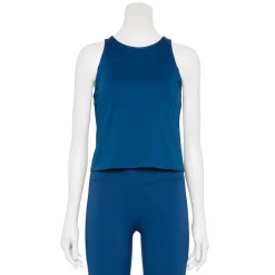 Women's Tek Gear® Crop Running Tank -Casual Wear Hub 5671512 Blue Crayon