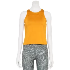 Women's Tek Gear® Crop Running Tank -Casual Wear Hub 5671512 Gypsy Gold