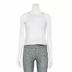 Women's Tek Gear® Crop Running Tank -Casual Wear Hub 5671512 Modern White