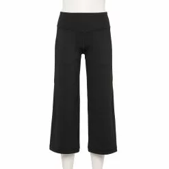 Women's Tek Gear® Ultrastretch Wide Leg Crop Pant -Casual Wear Hub 5673064 Black