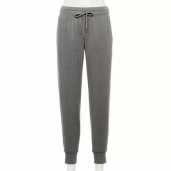 Petite Tek Gear® French Terry Joggers -Casual Wear Hub 5686551 Charcoal
