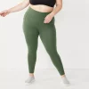 Plus Size Tek Gear® High-Waisted Shapewear Leggings 3 Plus Size Tek Gear® High-Waisted Shapewear Leggings -Casual Wear Hub 5720679 Esta Olive