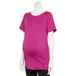Maternity Tek Gear® Workout Tee 11 Maternity Tek Gear® Workout Tee -Casual Wear Hub 5913951 Fantasy Berry