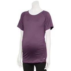 Maternity Tek Gear® Workout Tee 15 Maternity Tek Gear® Workout Tee -Casual Wear Hub 5913951 Grape Grenache
