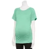 Maternity Tek Gear® Workout Tee -Casual Wear Hub 5913951 Shy Green