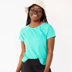 Women's Tek Gear® Core Raglan Tee -Casual Wear Hub 5942070 Aruba Bay