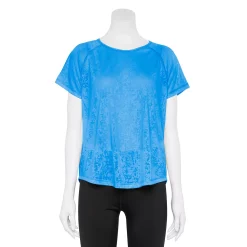 Women's Tek Gear® Core Raglan Tee -Casual Wear Hub 5942070 Blue Burnout