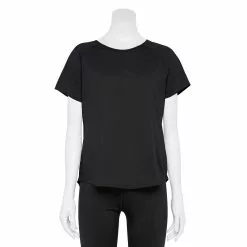 Women's Tek Gear® Core Raglan Tee -Casual Wear Hub 5942070 Mineral Black