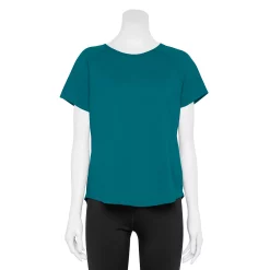 Women's Tek Gear® Core Raglan Tee -Casual Wear Hub 5942070 Night Life Teal