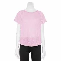 Women's Tek Gear® Core Raglan Tee -Casual Wear Hub 5942070 Pink Burnout