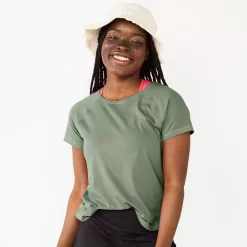 Women's Tek Gear® Core Raglan Tee -Casual Wear Hub 5942070 Signature Green