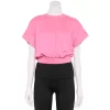 Women's Tek Gear® Batwing Crop Top -Casual Wear Hub 5942076 Pink Notion