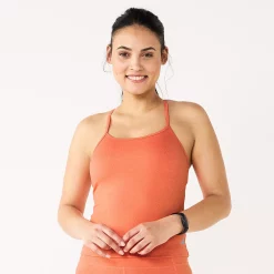 Women's Tek Gear® Brushed Strappy Tank -Casual Wear Hub 5983577 Endless Lava