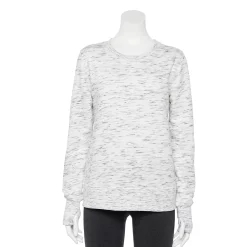 Women's Tek Gear® Ultrasoft Fleece Sweatshirt -Casual Wear Hub 6119993 White Black