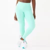 Women's Tek Gear® Ultrastretch High-Waisted Side Pocket 7/8 Leggings in Shy Green -Casual Wear Hub 6142142