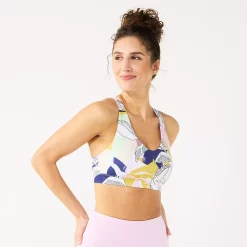 Tek Gear® Core Medium-Impact V-Neck Sports Bra 7 Tek Gear® Core Medium-Impact V-Neck Sports Bra -Casual Wear Hub 6171520 White Sketched Floral